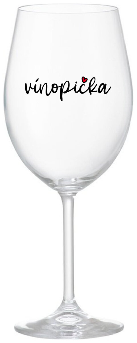 VÍNOPIČKA - čirá sklenička na víno 350 ml