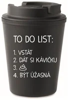 TO DO LIST:  BÝT ÚŽASNÁ v černé barvě