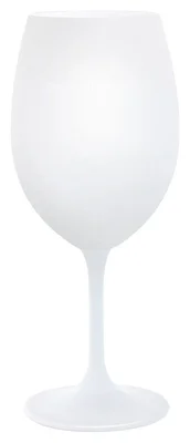 Bílá sklenička na víno 350 ml