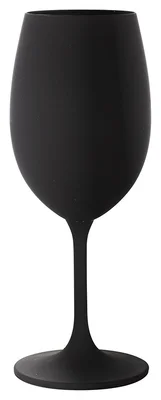 Černá sklenička na víno 350 ml