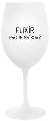 ELIXÍR PROTIBLBEČKOVÝ - bílá  sklenička na víno 350 ml