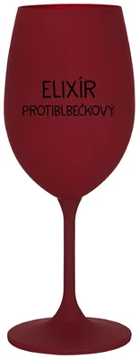 ELIXÍR PROTIBLBEČKOVÝ - bordo sklenička na víno 350 ml