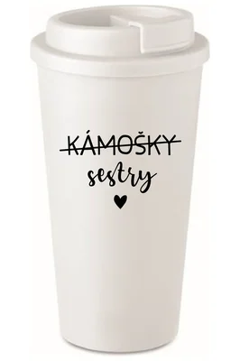 KÁMOŠKY SESTRY - černý termohrnek 475 ml
