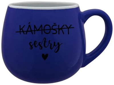 KÁMOŠKY SESTRY - modrý keramický hrníček 300 ml