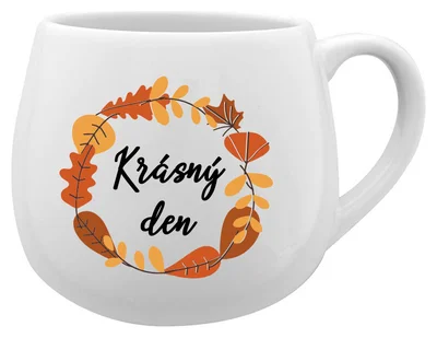 KRÁSNÝ DEN (PODZIM) - bílý keramický hrníček 300 ml