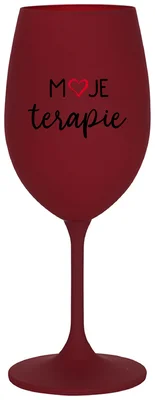 MOJE TERAPIE - bordo sklenička na víno 350 ml
