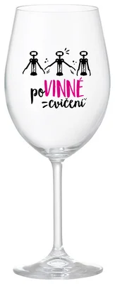 POVINNÉ CVIČENÍ - čirá sklenička na víno 350 ml