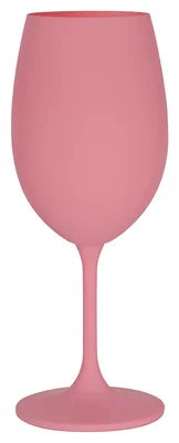 Růžová sklenička na víno 350 ml