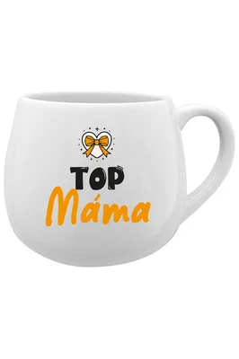 TOP MÁMA - bílý keramický hrníček 300 ml