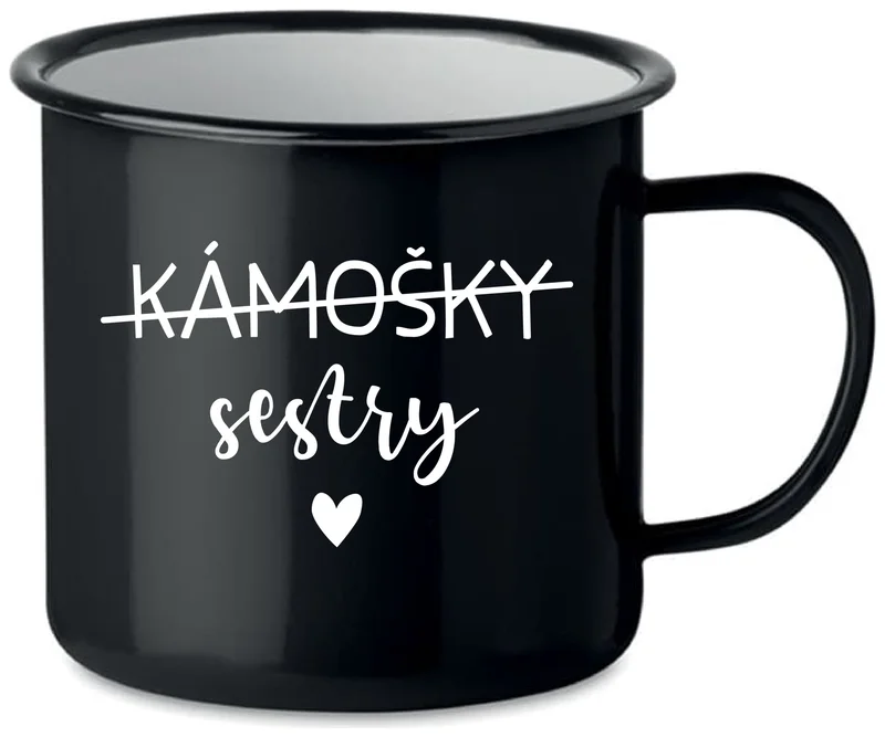 KÁMOŠKY SESTRY - černý plecháček 350 ml