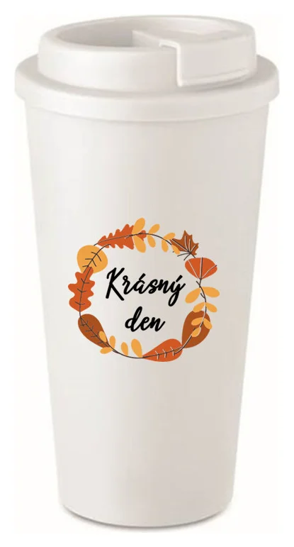 KRÁSNÝ DEN (PODZIM) - bílý termohrnek 475 ml