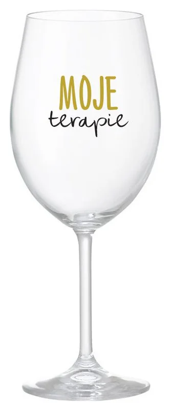 MOJE TERAPIE - čirá sklenička na víno 350 ml
