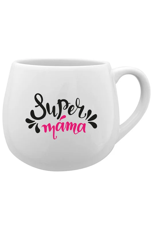 SUPER MÁMA (SPECIÁLNÍ EDICE) - bílý keramický hrníček 300 ml
